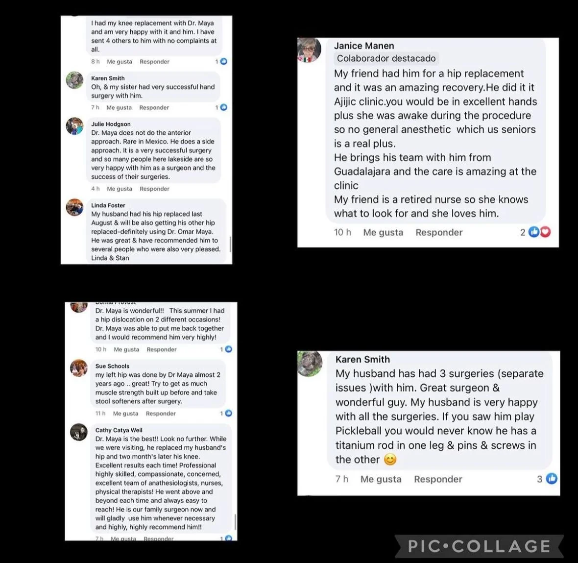Reseña de paciente en Facebook 4